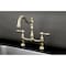 Kingston Brass KS1172TAL Tudor Bridge Kitchen Faucet, Polished Brass KS1172TAL - alternate 4